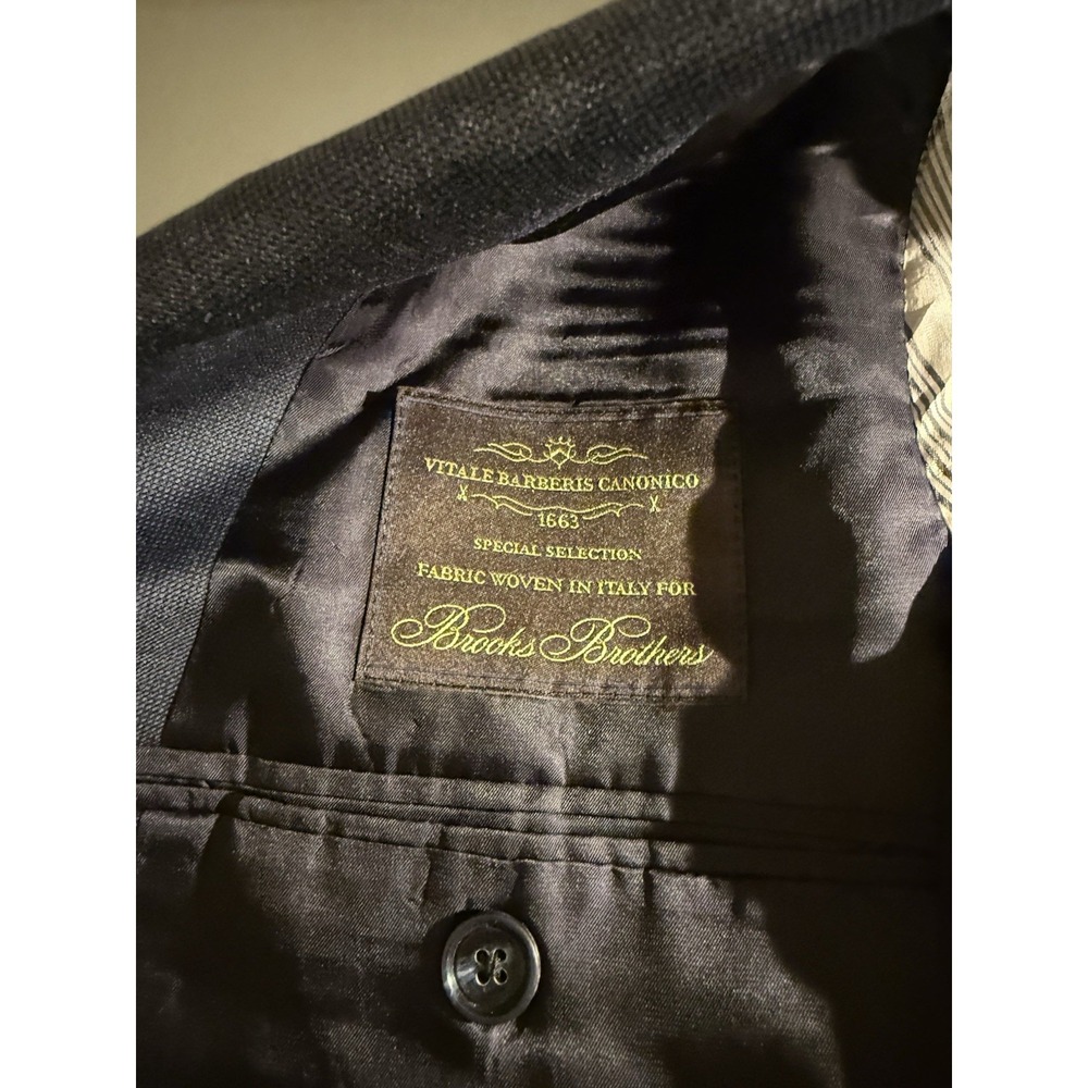 Brooks Brothers Men's Blazer Jacket 1818 Regent Vitale‎ Barberis Wool 46L - Picture 7 of 12